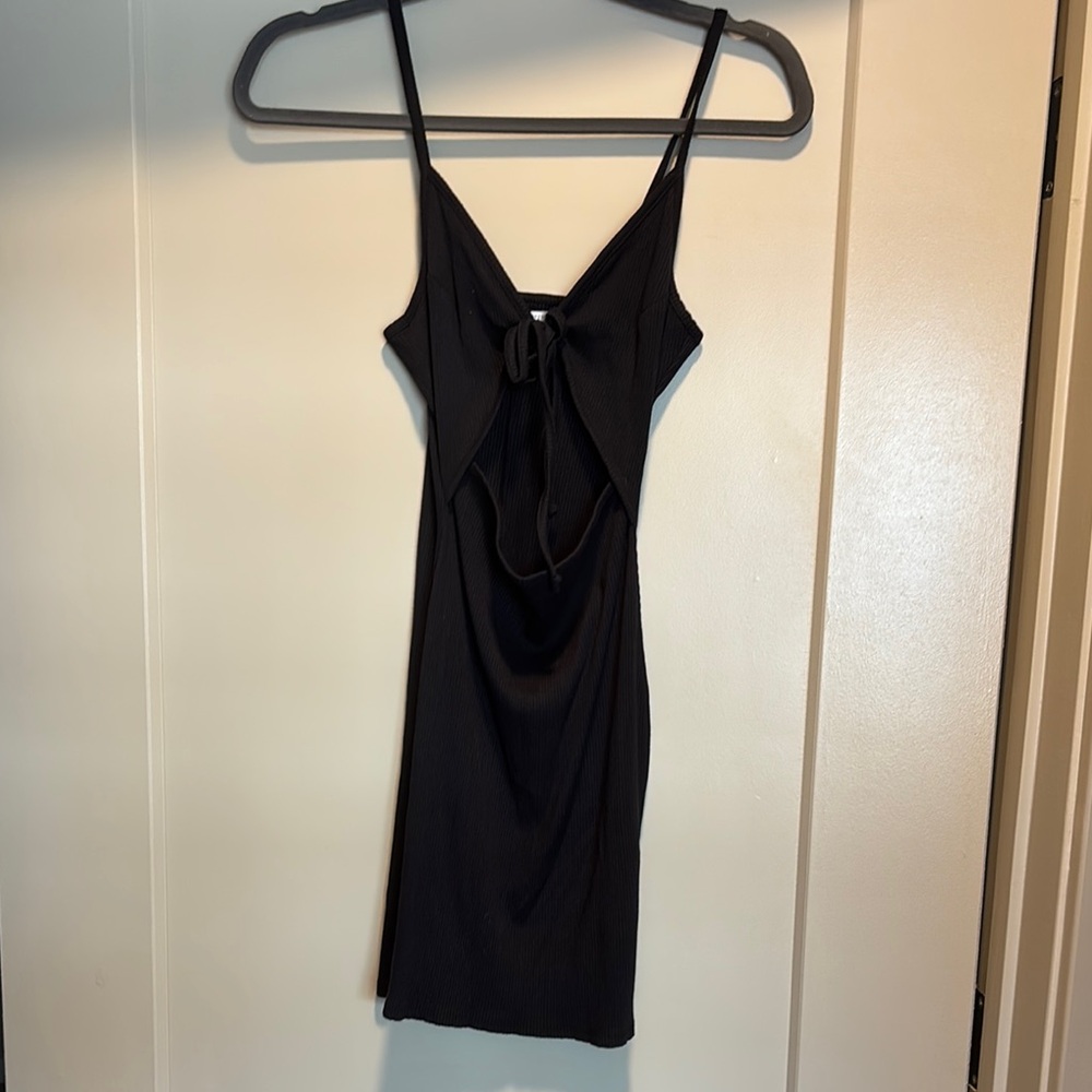 Urban Outfitters Black Mini Dress With Cutout